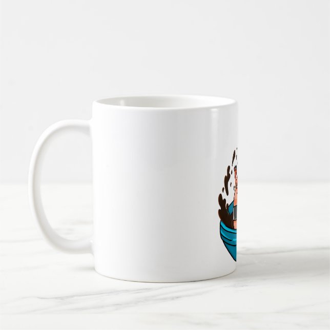 Caneca De Café Divirta-Se Com Salmão Sushi (Esquerda)