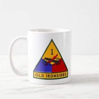 Caneca De Café Divisão blindada dos EUA com 1rua