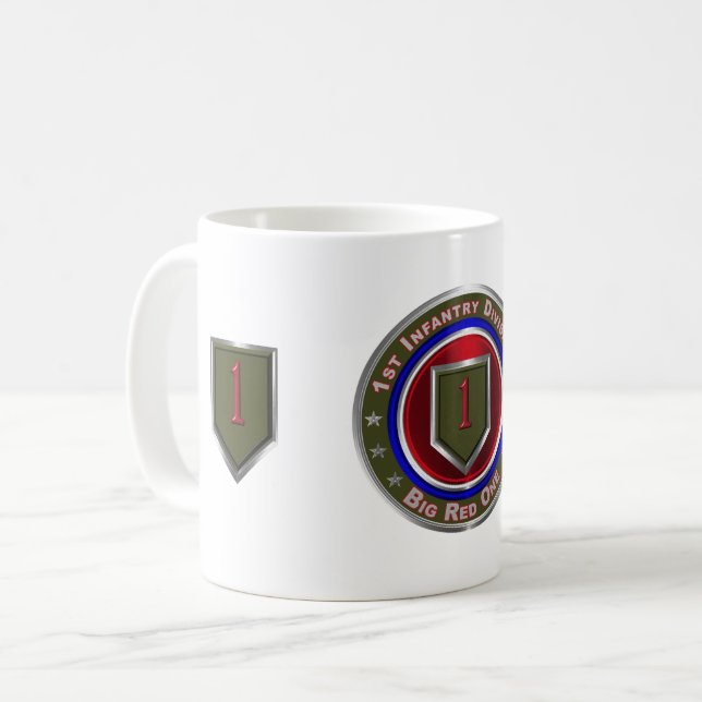 Caneca De Café Divisão de Infantaria de ruas  (Frente Esquerda)