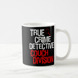 Caneca De Café Divisão de Sofá de Detetive de Crimes Verdadeiros