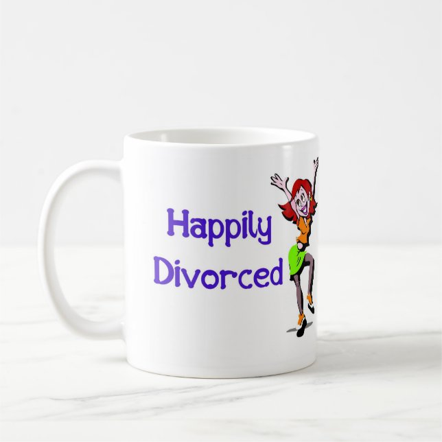 Caneca De Café Divorciado feliz (Esquerda)