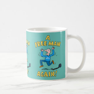 Caneca De Café Divorciado. Um Homem Livre De Novo.