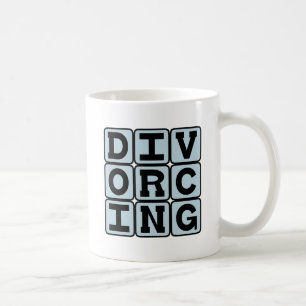 Caneca De Café Divorciando, Em meio ao divórcio