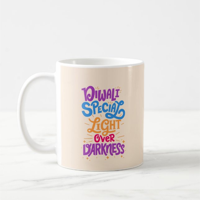 Caneca De Café Diwali special light over darkness festive (Esquerda)