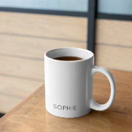 Caneca De Café DIY Mug | Cor Personalizada, Texto, Nome, Monogram