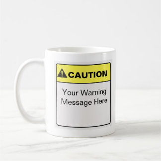 Caneca De Café Dizendo Personalizado De Etiqueta De Cuidado Engra