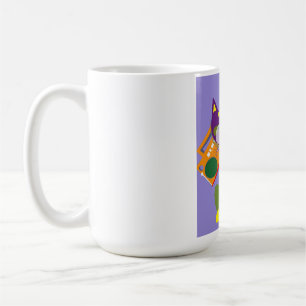 Caneca De Café DJ Gato de Natal · vibra bonito ·