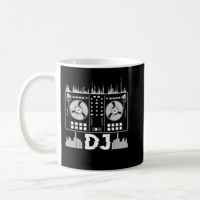 Caneca De Café Dj Music Lover player Sound Legal Engraçado Eleiçã (Esquerda)