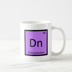 Caneca De Café Dn - Símbolo Químico do Dinossauro Dimorphodon