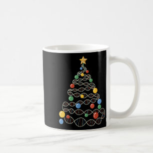 Caneca De Café Dna Christmas Tree Engraçado Science Puns De Natal