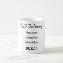 DnD Dungeons and Dragon Diplomacy Coffee Mug
