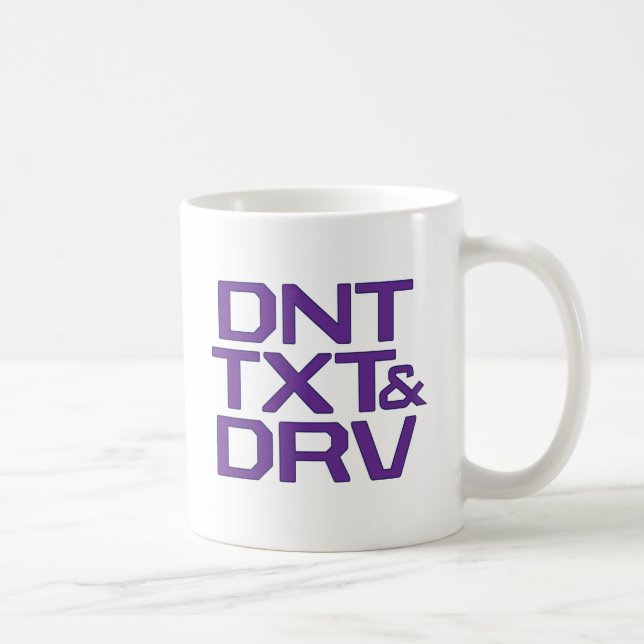 CANECA DE CAFÉ DNT TXT & DRV (Direita)