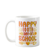 Caneca de café do 100º dia de aula