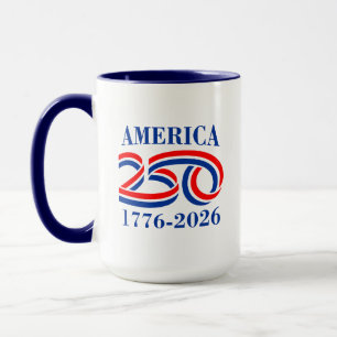 caneca de café do 250º aniversário
