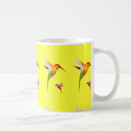 Caneca de café do abrigo do colibri