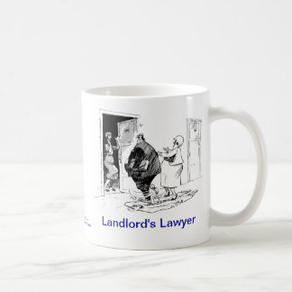 Caneca de café do advogado do proprietário