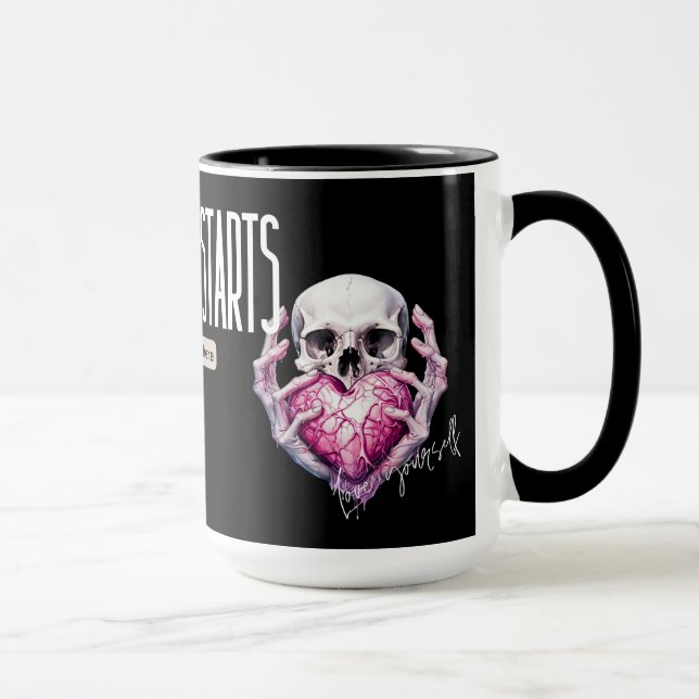 Caneca de Café do Amor Próprio (Direita)