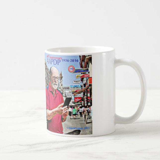 Caneca de café do aniversário de AAPDP 60th (Direita)