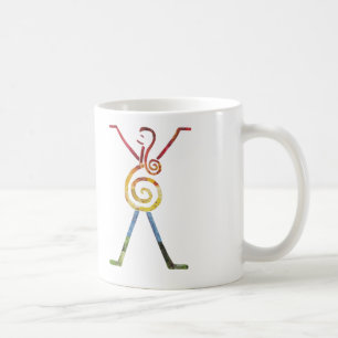 Caneca de café do arco-íris do universo da mãe