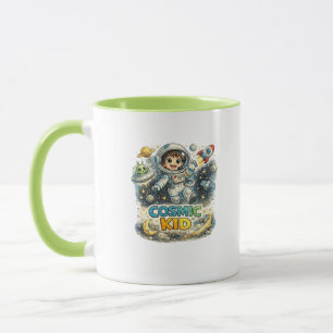 Caneca de Café do Astronauta Fofo Kid Cósmico