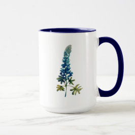 Caneca de café do Bluebonnet da aguarela