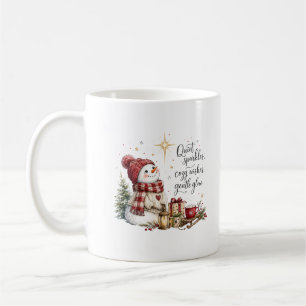 Caneca de Café do Boneco de Neve de Natal