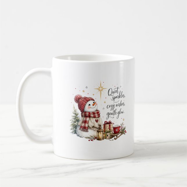 Caneca de Café do Boneco de Neve de Natal (Esquerda)