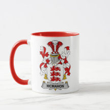 Caneca de Café do Brasão de Armas da Família Mc Ma