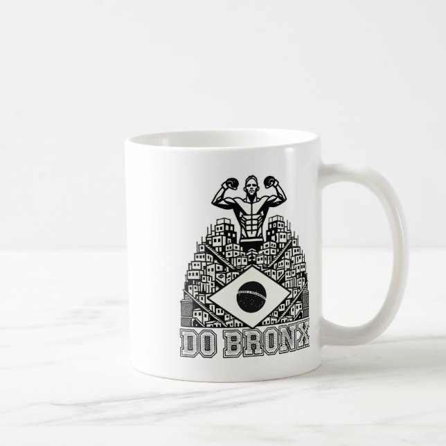 Caneca De Café Do Bronx Favela Mma Bjj Kickboxing Muay Thai Boxin (Direita)