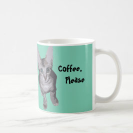 Caneca De Café Do café gatinho bonito por favor