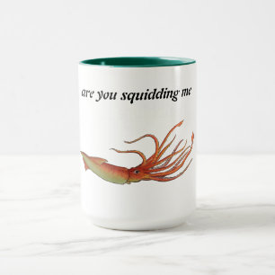 caneca de café do calamar