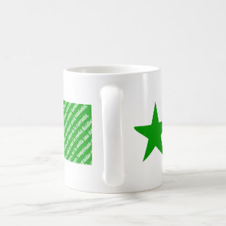 Caneca De Café Do "caneca da bandeira de Espero La" do esperanto