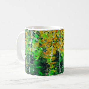 Caneca De Café Do "caneca de café acrílica da arte da floresta