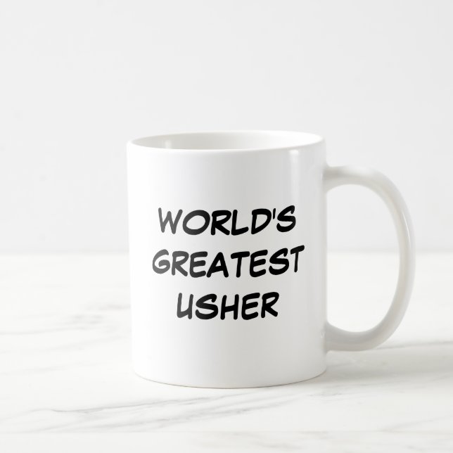 Caneca De Café Do "caneca de grande Usher mundo" (Direita)