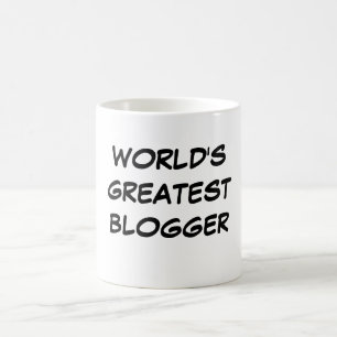 Caneca De Café Do "caneca do grande Blogger mundo"