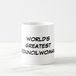 Caneca De Café Do "caneca do grande Councilwoman mundo"
