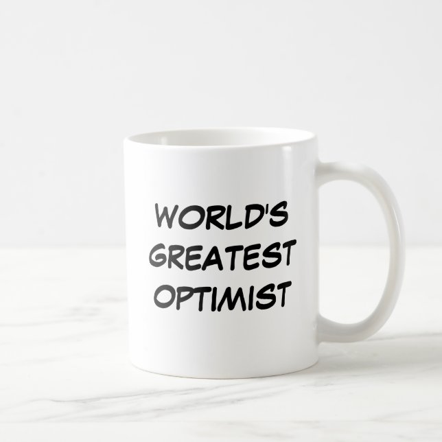 Caneca De Café Do "caneca do grande optimista mundo" (Direita)