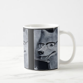 Caneca de café do cão do Samoyed do geek