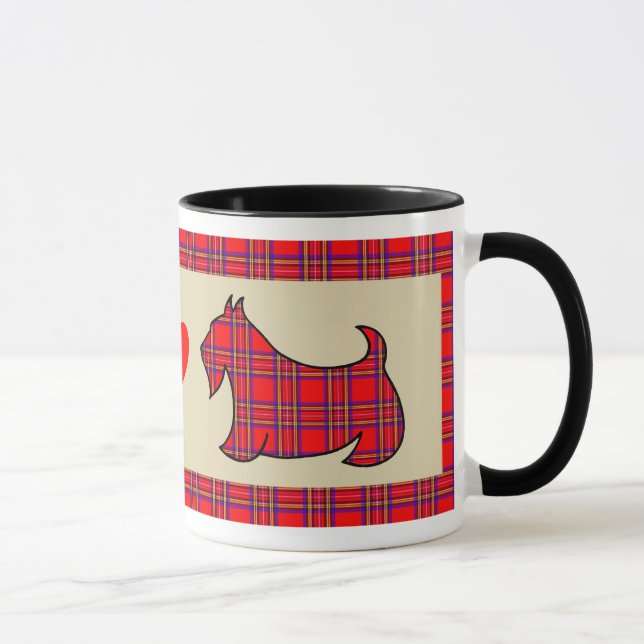 Caneca de Café do Cão Terrier Escocês Presente (Direita)