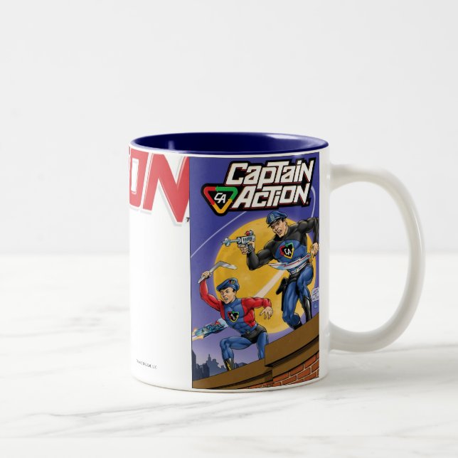 Caneca de café do capitão Ação Retro (Direita)