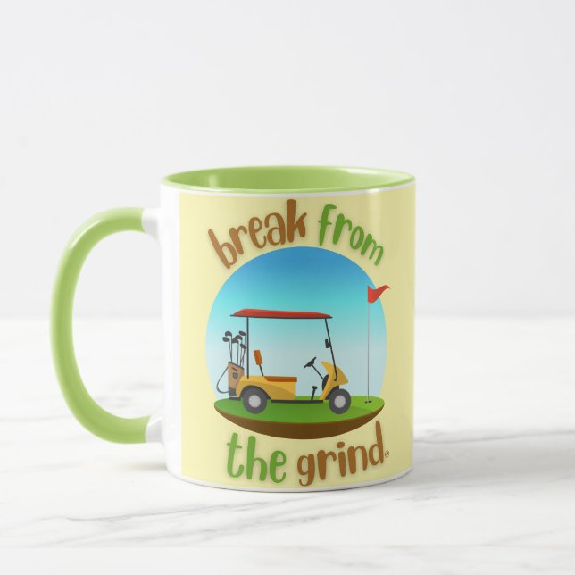 Caneca de café do carrinho de golfe de Steve (Esquerda)