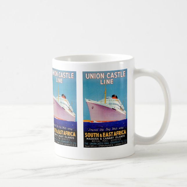 Caneca De Café ~ do castelo da união a maneira grande do navio (Direita)