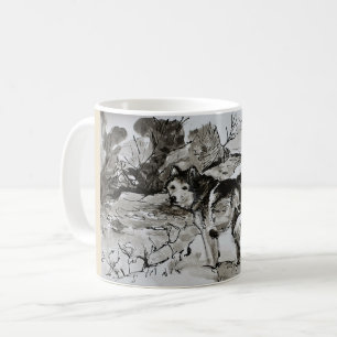 Caneca de café do chá do amante do cão, copo ro