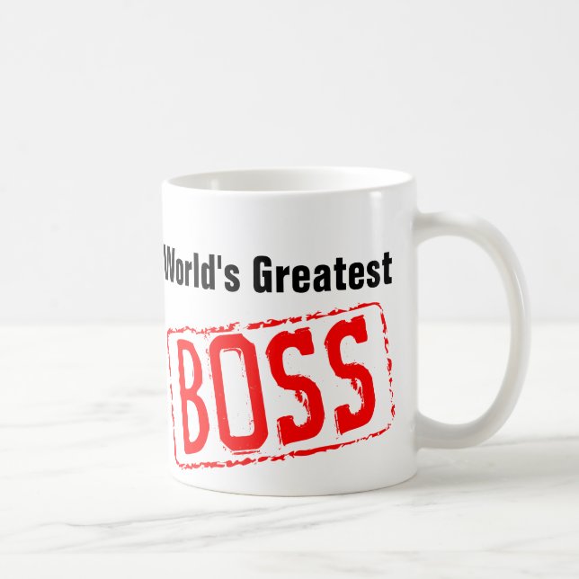 Caneca de café do chefe do mundo a grande (Direita)