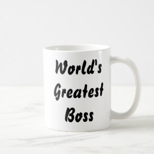 Caneca de café do chefe dos mundos a grande