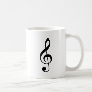 Caneca de café do Clef de triplo