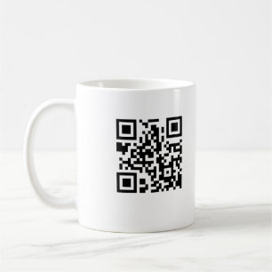 Caneca de café do código de QR