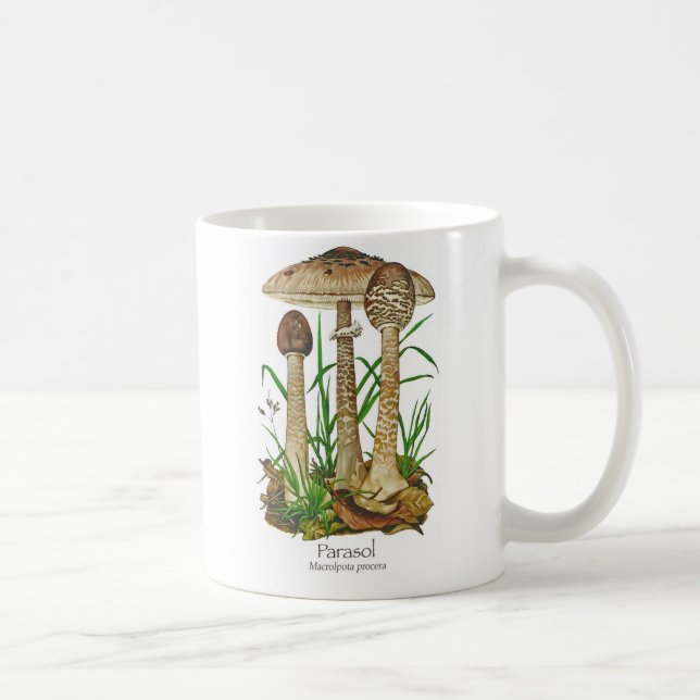 Caneca de café do cogumelo de parasol (Direita)