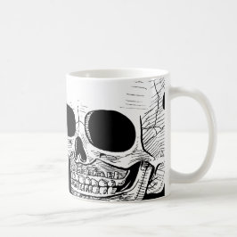 Caneca de café do crânio