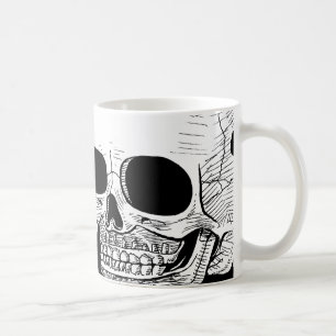 Caneca de café do crânio